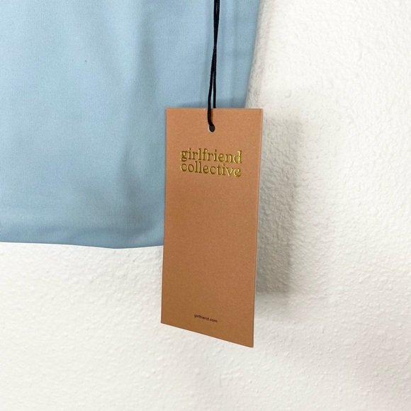 Girlfriend Collective Freddie Crop In Sky NWT - Picture 5 of 7